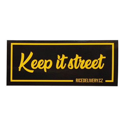 Matrica Keep it street (RICEDELIVERY)