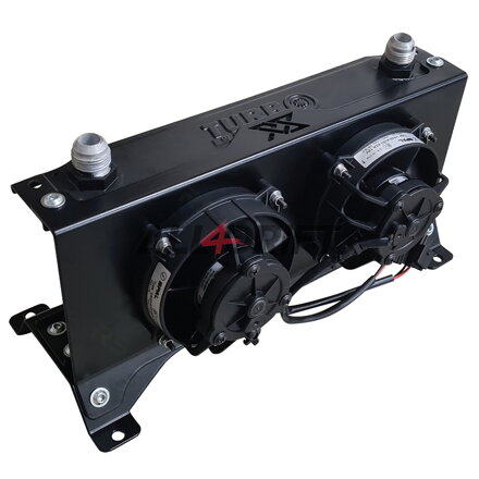 RS-Ultimate univerzális olajhűtő konzol 2 ventilátorhoz, 16 soros, 260x125x50mm AN10