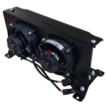 RS-Ultimate univerzális olajhűtő konzol 2 ventilátorhoz, 16 soros, 260x125x50mm AN10