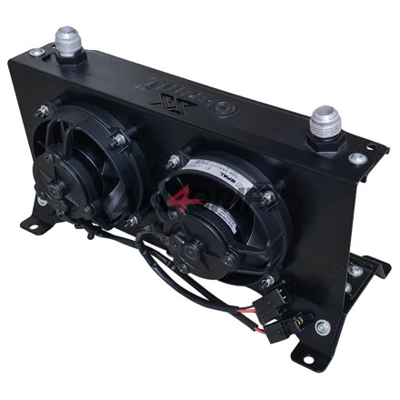 RS-Ultimate univerzális olajhűtő konzol 2 ventilátorhoz, 16 soros, 260x125x50mm AN10