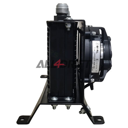 RS-Ultimate univerzális olajhűtő konzol 2 ventilátorhoz, 16 soros, 260x125x50mm AN10