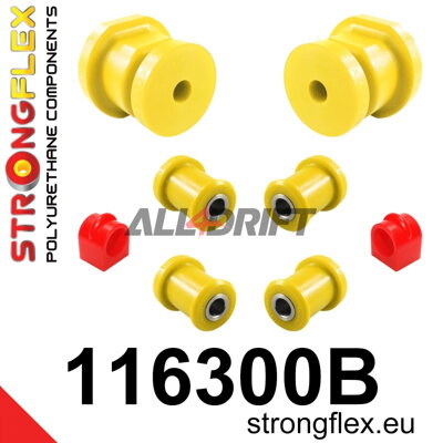 116300B Hátsó futómű szilent készlet - Mercedes W123 (76-86)