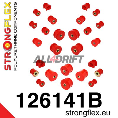 126141B Teljes futómű szilent készlet - Mitsubishi IV / V / VI (96-01)