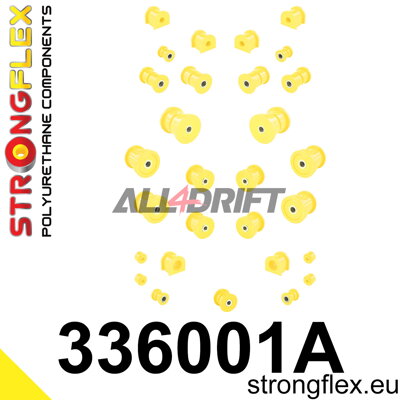 336001A Teljes poliuretán futómű szilent készlet SPORT - Jeep II (84-01) XJ