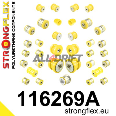 116269A Teljes poliuretán futómű szilent készlet SPORT - Mercedes C216 RWD