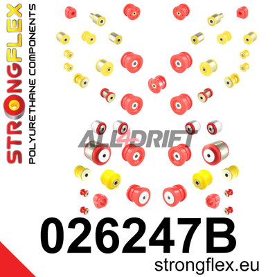 026247B Teljes poliuretán futómű szilent készlet Audi / VW