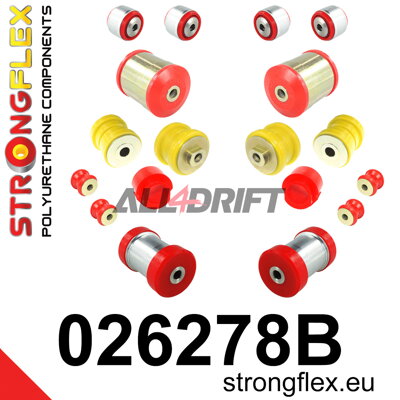 026278B Első futómű és hátsó hosszlengőkar szilent készlet Audi