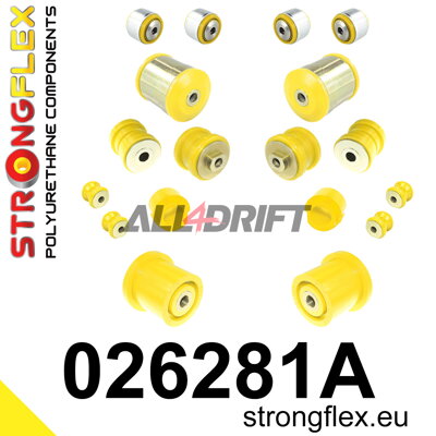 026281A Első futómű és hátsó hosszlengőkar szilent készlet SPORT Audi / Škoda / VW