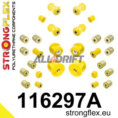 116297A Teljes poliuretán futómű szilent készlet SPORT - Mercedes W124 4MATIC