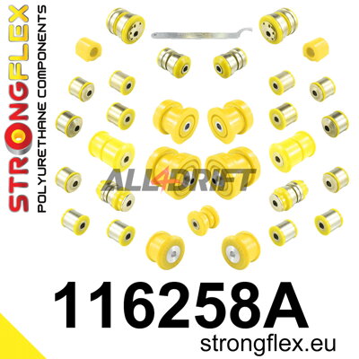 116258A Teljes poliuretán futómű szilent készlet SPORT - Mercedes W204 RWD