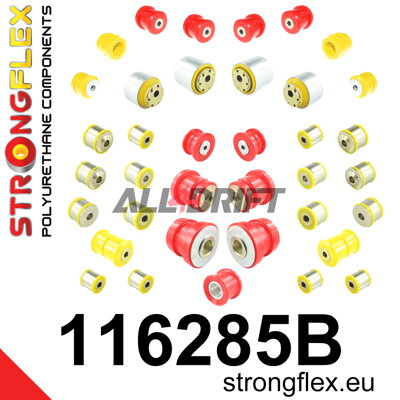 116285B Teljes poliuretán futómű szilent készlet RWD - Mercedes W211 RWD