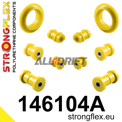 146104A Első futómű és hátsó bölcső szilent készlet SPORT - Peugeot 309 (85-93)