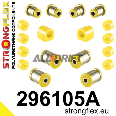 296105A Első futómű szilent készlet SPORT - Pontiac Fiero 83-87