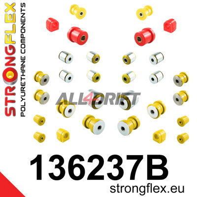 136237B Első és hátsó futómű szilent készlet Opel / Saab