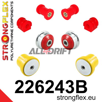 226243B Első futómű és hátsó bölcső szilent készlet - Seat Mii (11-21)