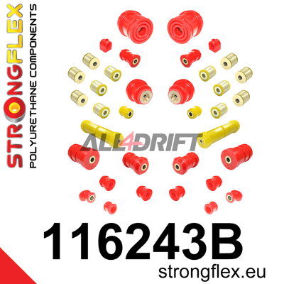 116243B Teljes futómű szilent készlet - Mercedes W210 RWD
