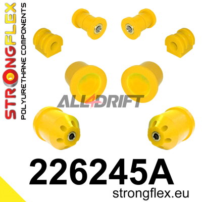 226245A Első futómű és hátsó bölcső szilent készlet SPORT - Seat III (02-08) 6L