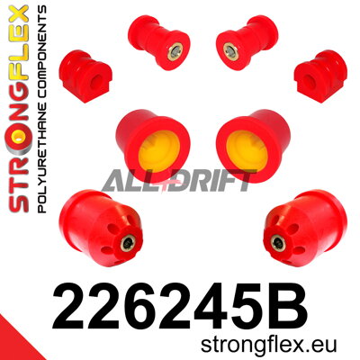 226245B Első futómű és hátsó bölcső szilent készlet - Seat III (02-08) 6L