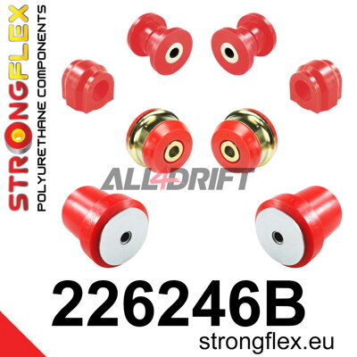 226246B Első futómű és hátsó hosszlengőkar szilent készlet Audi / Seat / Škoda / VW / Cupra