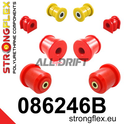 086246B Első futómű és hátsó bölcső szilent készlet Honda City / Insight / Jazz