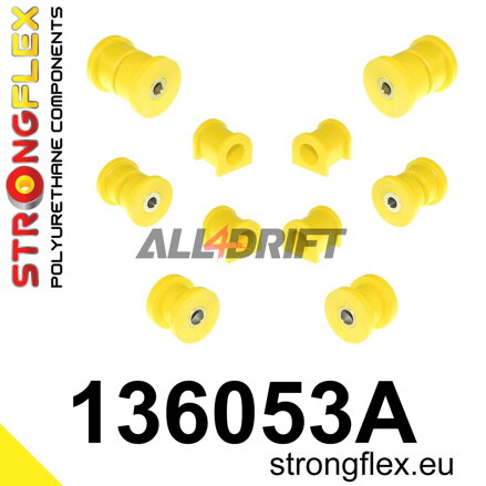 136053A Első és hátsó futómű szilent készlet SPORT Opel Corsa / Tigra