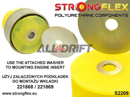 221868A Alsó motortartó betét SPORT Audi / Seat / Škoda / VW