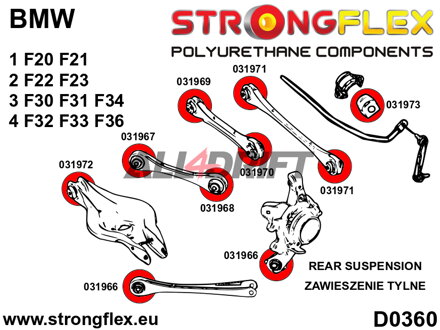036051B Teljes futómű szilent készlet BMW