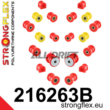 216263B Teljes futómű szilent készlet - Toyota T180 (89-93)