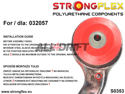 036070A Első futómű szilent készlet SPORT BMW X5 / X6