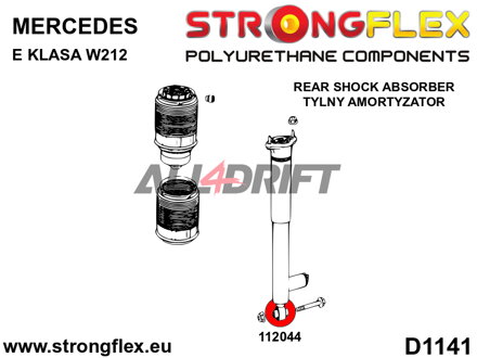 112044A Hátsó lengéscsillapító szilent SPORT - Mercedes W212 RWD