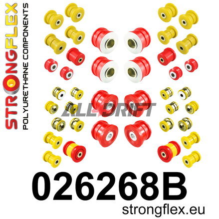 026268B Teljes poliuretán futómű szilent készlet - Porsche II (10-17)