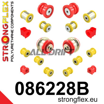 086228B Teljes futómű szilent készlet - Honda III (95-04)