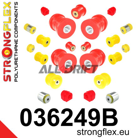 036249B Teljes poliuretán futómű szilent készlet BMW E6x