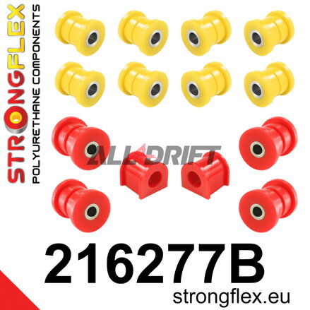 216277B Hátsó futómű szilent készlet - Toyota AT200 ST202 ST204 FWD