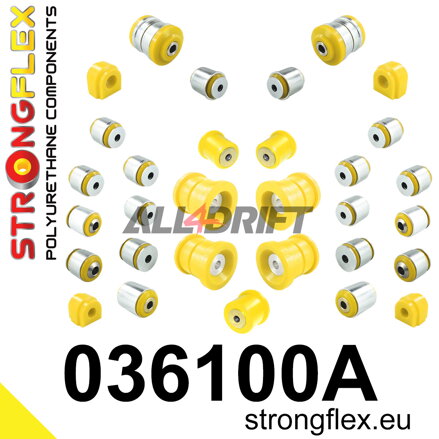 036100A Teljes poliuretán futómű szilent készlet SPORT BMW X3 / X4