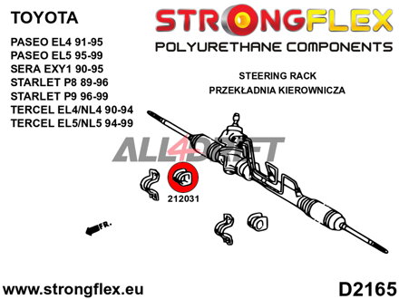 212031B Kormánymű szilent - Toyota Sera (90-95) EXY1