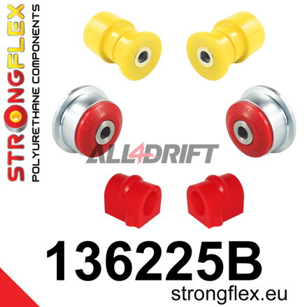 136225B Első futómű szilent készlet - Opel / Vauxhall C (00-06) X01