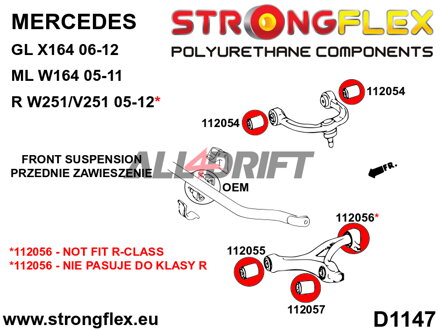 112055A Első alsó lengőkar - első szilent SPORT - Mercedes R Class (05-12) W251/V251