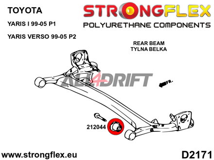 216283A Első és hátsó futómű szilent készlet SPORT Toyota Yaris / Yaris Verso