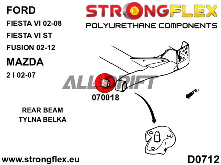 070018B Hátsó híd szilent Ford / Mazda