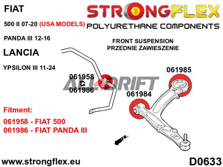 061986A Első stabilizátor szilent SPORT - Fiat III (12-16)