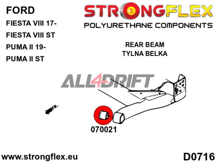 076169A Első futómű és hátsó híd szilent készlet SPORT Ford Fiesta / Puma