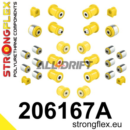 206167A Teljes poliuretán futómű szilent készlet SPORT - Suzuki AWD