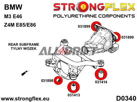 036238A Teljes futómű szilent készlet SPORT BMW E46 / Z4M