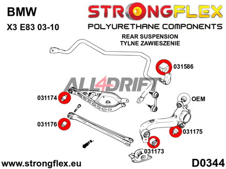 031175A Hátsó lengőkar külső szilent SPORT BMW