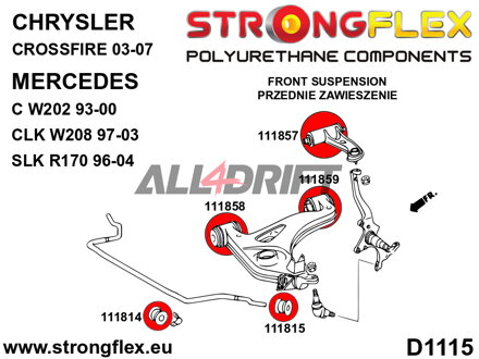 111815A Első stabilizátor külső szilent SPORT Chrysler / Mercedes