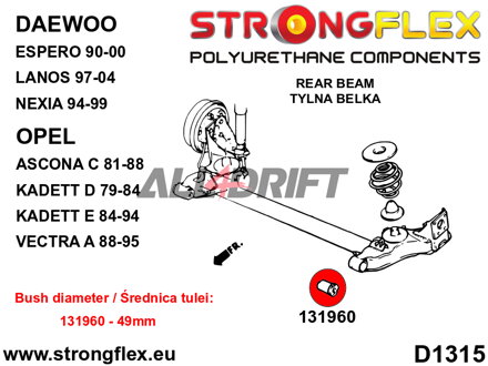 136025A Teljes futómű szilent készlet SPORT - Opel / Vauxhall F (91-98)