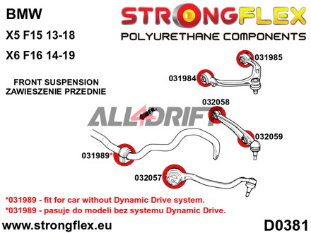 031984A Első felső lengőkar első szilent SPORT BMW X5 / X6
