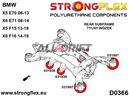 031997A Hátsó bölcső szilent SPORT BMW X5 / X6