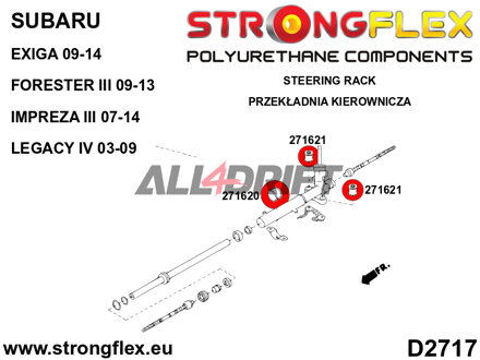 271620B Kormánymű tartó szilent - Subaru III (09-13) SH